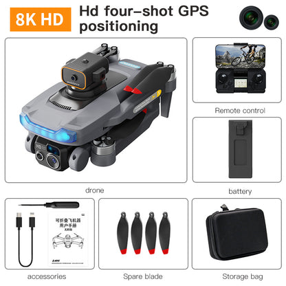 Brushless GPS Automatic Return Drone Obstacle Avoidance Folding HD Aerial Photography Remote Control Quadcopter GPS Positioning