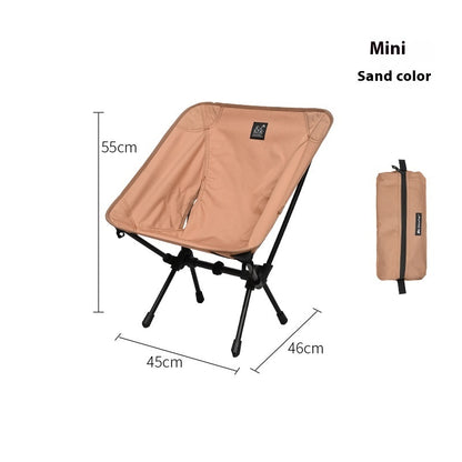 Lightweight Portable Foldable Outdoor Aluminum Alloy Moon Chair