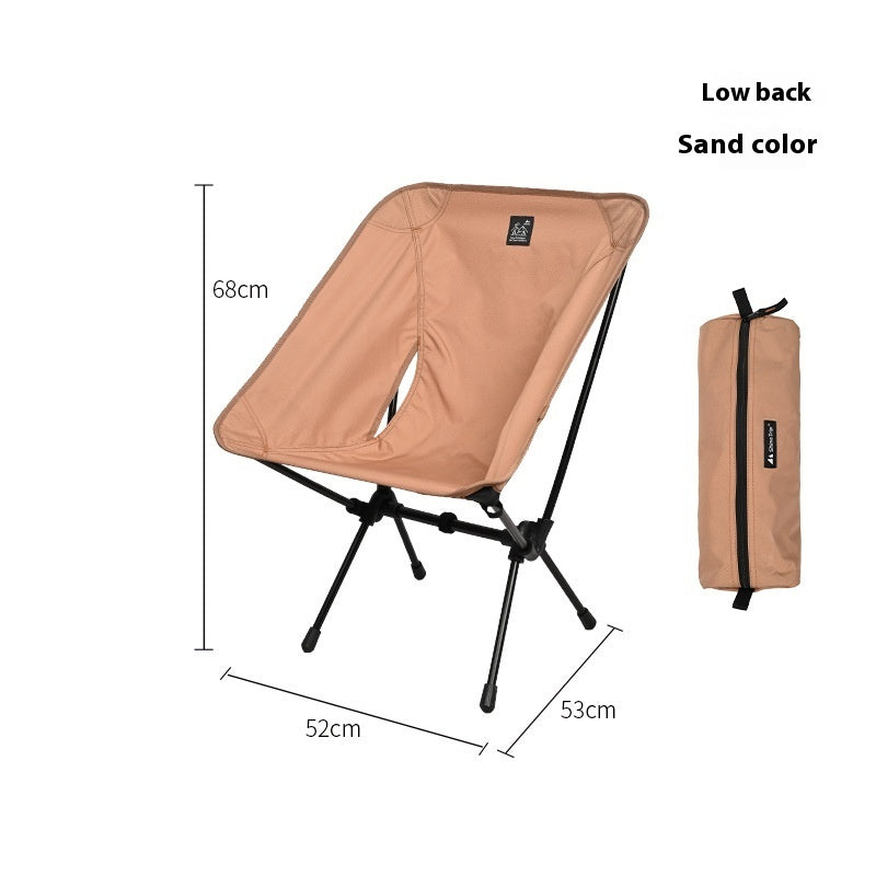 Lightweight Portable Foldable Outdoor Aluminum Alloy Moon Chair