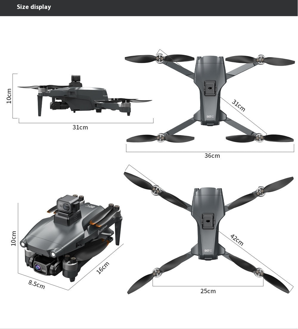 L600PRO Clear Folding Four-axis Flight Remote Control Toy