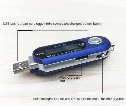 USB Direct Plug-in Ultra-long Standby Screen MP3 With Lyrics Display