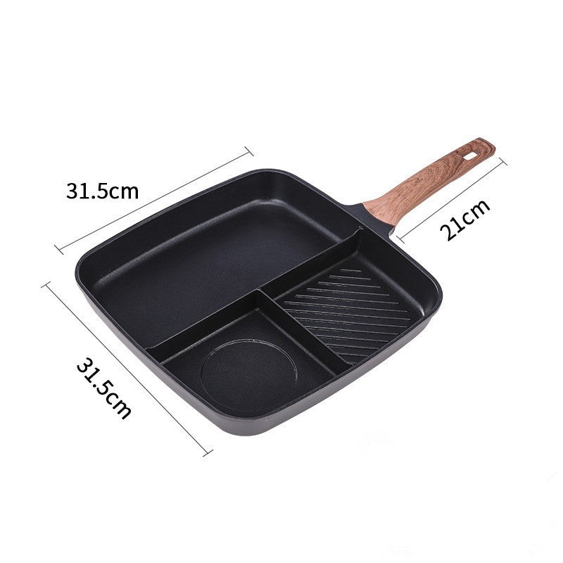 Steak Frying Pan Breakfast Three-in-one