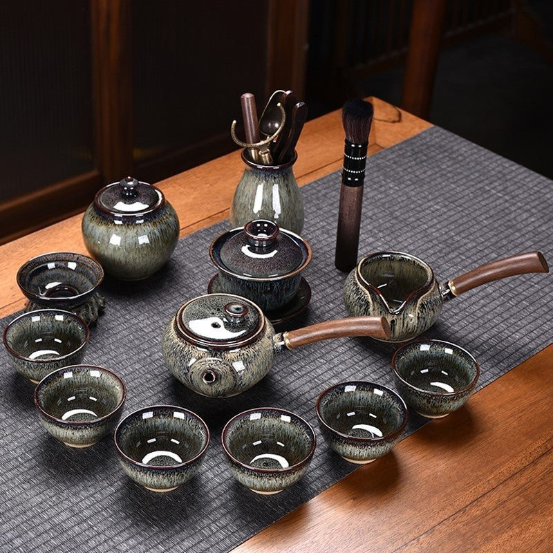 Flambe Jian Ware Kung Fu Tea Set Suit