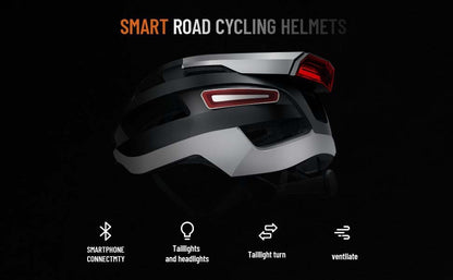 Smart Bluetooth Warning Light Riding Integrated Helmet