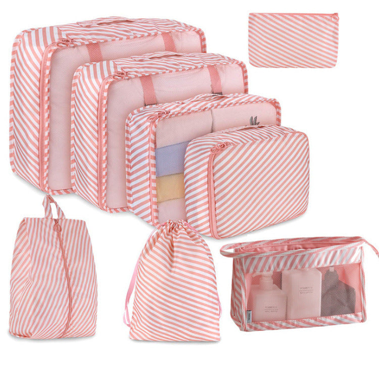 Storage Bag Travel Suitcase Clothing Arrangement Eight-piece Set Storage Bag Separation