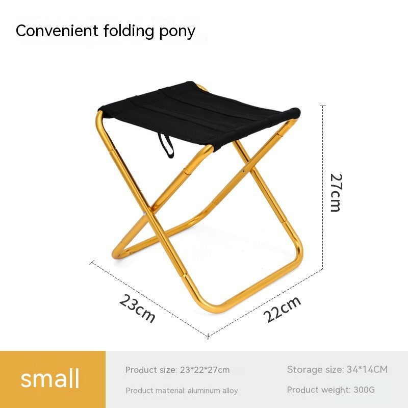 Outdoor Portable Aluminum Alloy Folding Stool