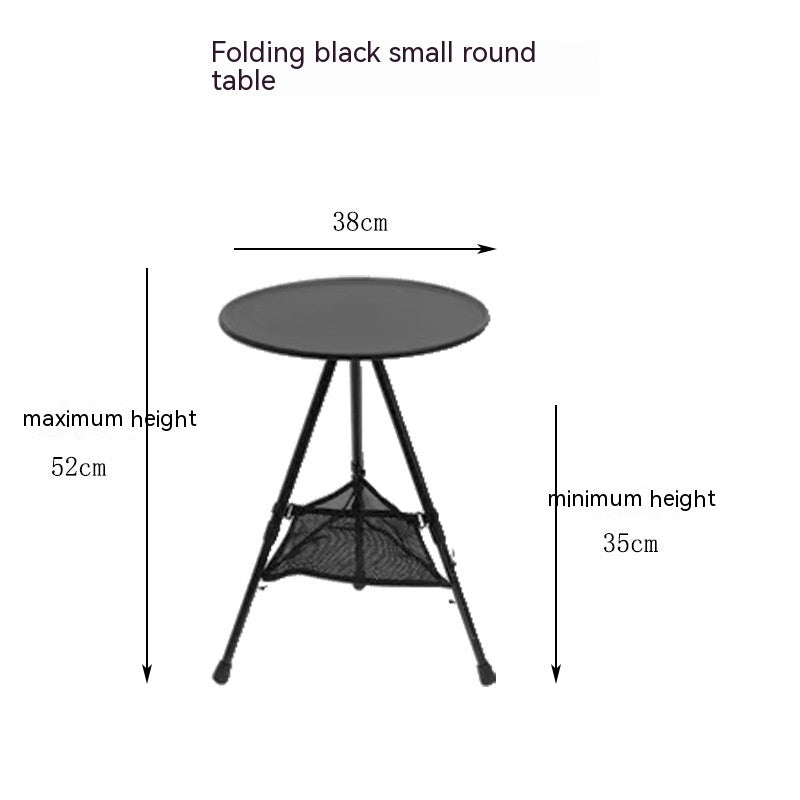 Outdoor Camping Folding Aluminum Alloy Tripod Table