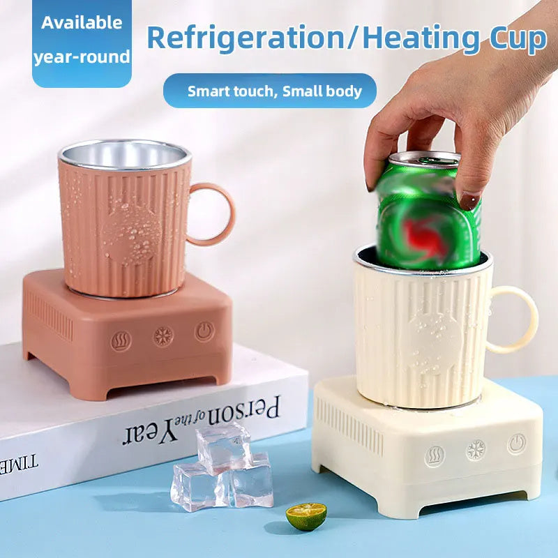 Mini Quick Cooling Cup Beer Beverage Rapid Refrigeration Ice Maker Machine Cold Drink Heating Home Dormitory Food Grade 400ml Kitchen Gadgets