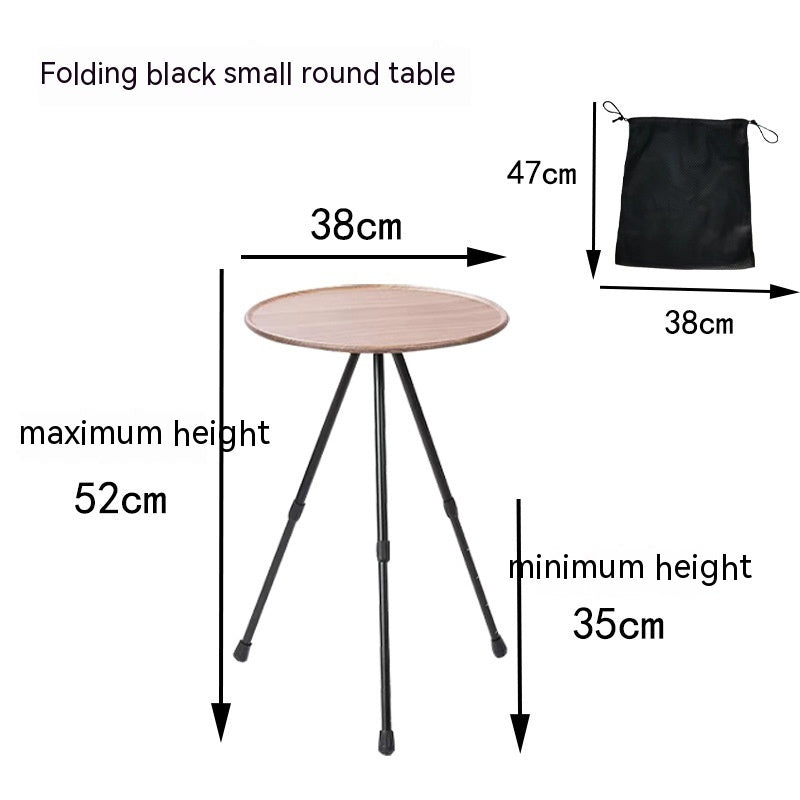 Outdoor Camping Folding Aluminum Alloy Tripod Table