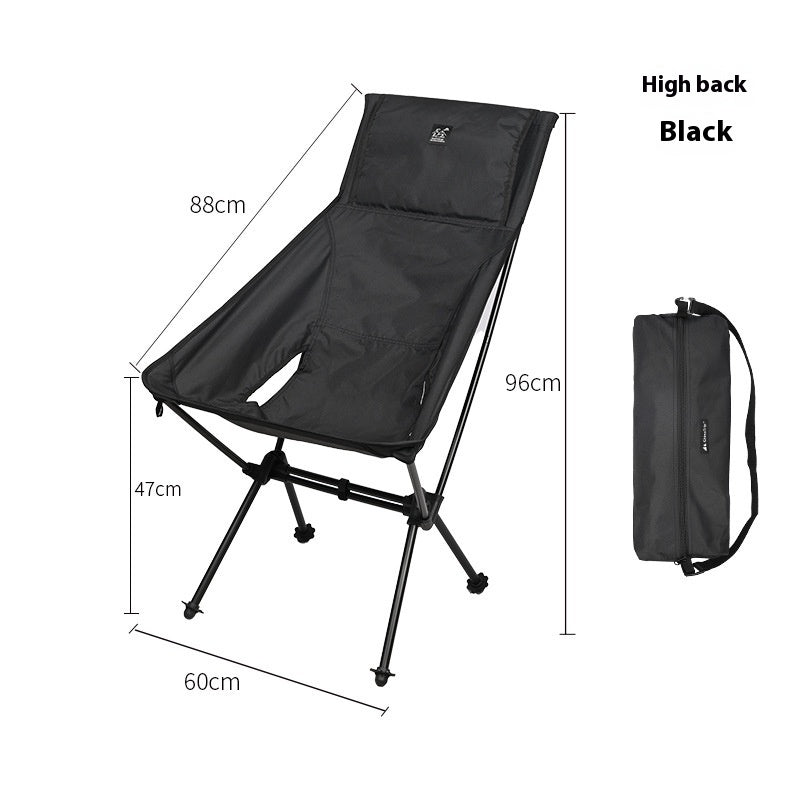 Lightweight Portable Foldable Outdoor Aluminum Alloy Moon Chair