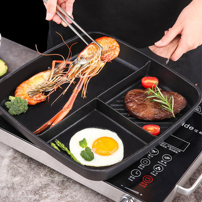 Steak Frying Pan Breakfast Three-in-one