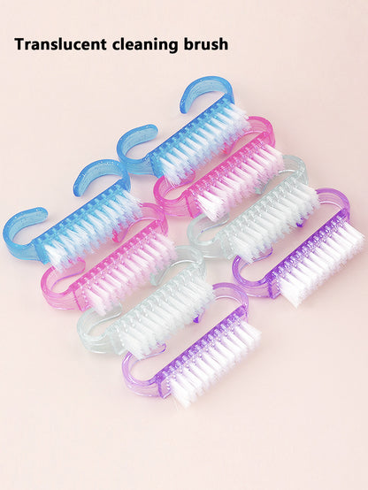 Semi Transparent Nail Horn Cleaning Brush