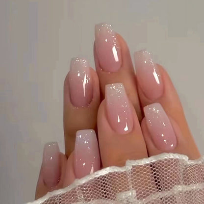 Mid-length Ballet Nail Girl Gradient Nail Sticker