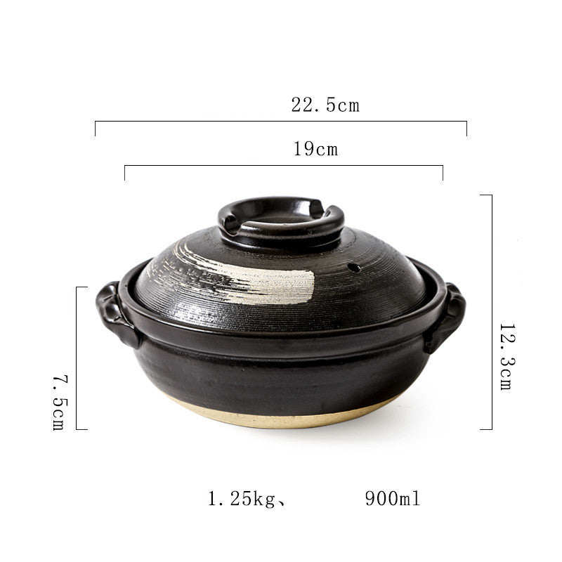 Stew Pot Soup Household Ceramic Gas Clay Pot Rice Casserole