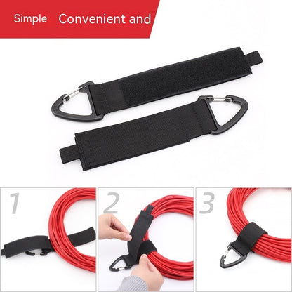 Outdoor Travel Gravity Strap Climbing Button Carabiner Storage Strap Garage Hook