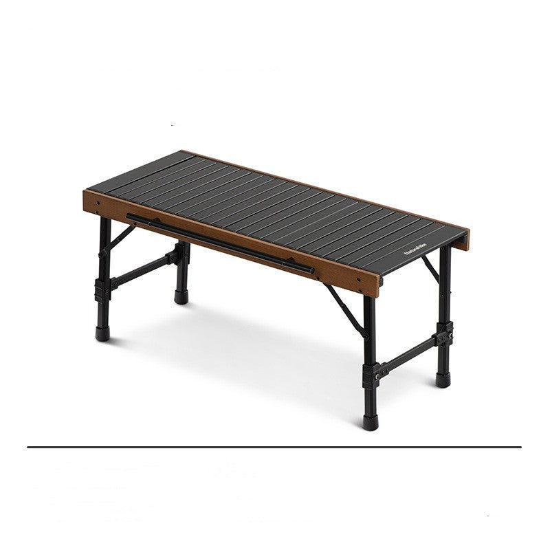 Outdoor Folding Combination Table Camping Barbecue Picnic Beech Wood Table